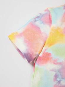 Cozy Pixies Atasan Bayi Perempuan Huruf Tie Dye - MultiWarna - View 6