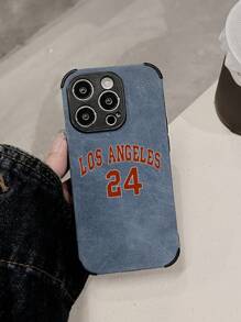 洛杉矶 23 数字图案手机壳适用于 iPhone 16/16 Pro/16 Plus/16 Pro Max、Galaxy 智能手机 - 彩色 - 查看 2