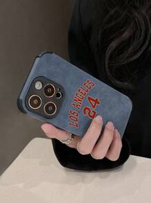 洛杉矶 23 数字图案手机壳适用于 iPhone 16/16 Pro/16 Plus/16 Pro Max、Galaxy 智能手机 - 彩色 - 查看 3