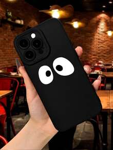 眼睛圖案手機殼 - 黑與白 - 查看 2