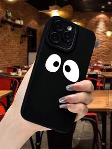 眼睛圖案手機殼 - 黑與白 - 查看 3