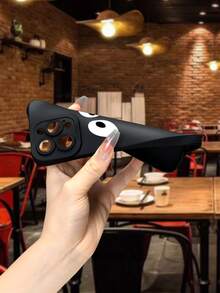 眼睛圖案手機殼 - 黑與白 - 查看 4