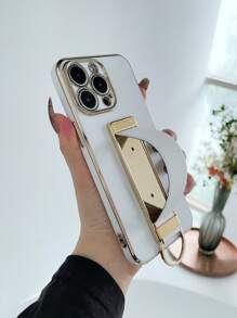 電鍍手機殼帶手繩 - 白色 - 查看 1