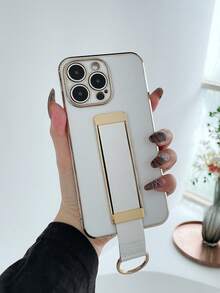 電鍍手機殼帶手繩 - 白色 - 查看 3