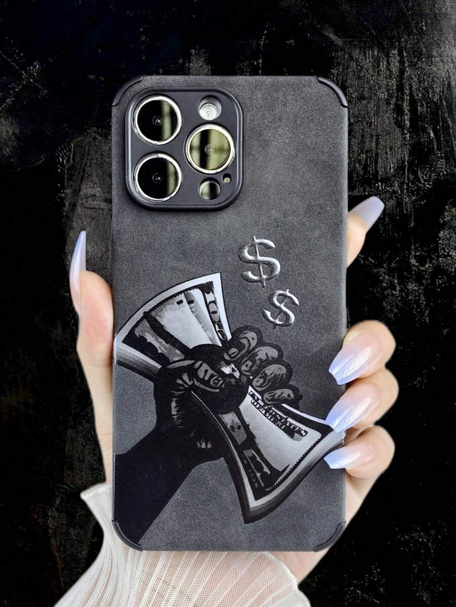 1 Bao Da Nhung Có Tay Cầm Tiền Thiết Kế Và Sơn Màu Tương Thích Với Iphone 11/12/12promax/13/13promax/14/14promax/15/15promax
