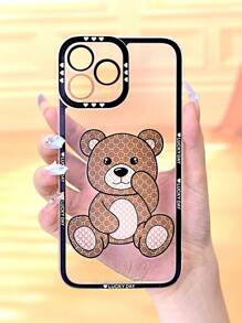 Bear Pattern Phone Case - Multicolor - View 1