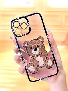Bear Pattern Phone Case - Multicolor - View 5