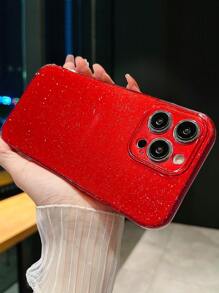 Ice Crystal Jelly Basic Phone Case - Red - View 1