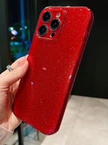 Ice Crystal Jelly Basic Phone Case - Red - View 2