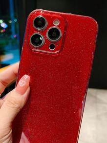 Ice Crystal Jelly Basic Phone Case - Red - View 4