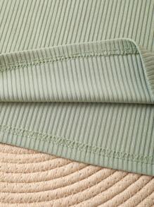 INAWLY Butterfly & Slogan Graphic Ribbed Knit Tank Top When The Flowers Are In Bloom