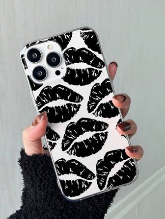 1 funda de teléfono creativa pintada transparente suave de Tpu Multicolor con aberturas grandes Compatible con iPhone 15/15Pro/15Plus/15Promax