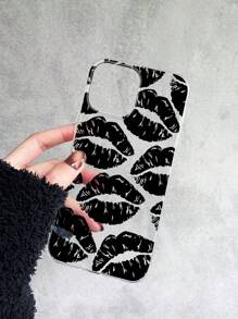 1入組多色 Tpu 柔軟透明彩繪創意手機殼大開口相容 iPhone 15/15Pro/15Plus/15Promax - 黑色 - 查看 2