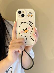 Duck Print Matte Phone Case With Lanyard, Compatible With IPhone & Galaxy Cases, Phone Covers - Multicolor - View 2