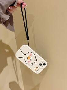 Duck Print Matte Phone Case With Lanyard, Compatible With IPhone & Galaxy Cases, Phone Covers - Multicolor - View 3