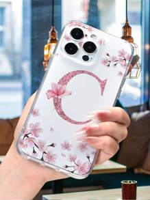Ốp lưng điện thoại họa tiết hoa và chữ Valentine tương thích với iPhone15/15Plus/15Pro/15Promax - Nhiều màu - Xem 2
