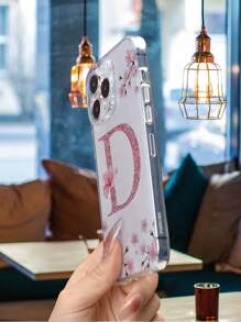 情人节花朵与字母图案手机壳 兼容 iPhone15/15Plus/15Pro/15Promax - 彩色 - 查看 4