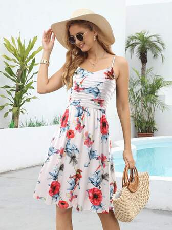 Floral Print Cami Dress