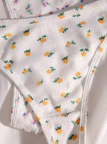 PetitDoll 5packs Ditsy Floral Print Sexy Thongs - Multicolor - View 3