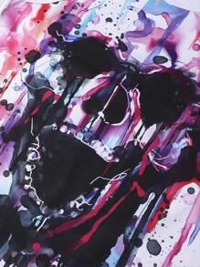 Manfinity LEGND Men Skull Print Tank Top - White - View 4