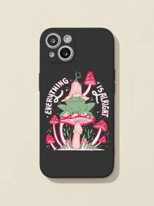 Art Chica Marcum 印有蘑菇圖案的手機殼 - 黑色 - 查看 1