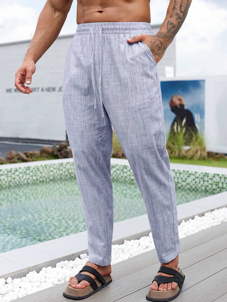 Manfinity RSRT Herren Hose Mit Zugband Und Seitentaschen - Grau - Übersicht 1