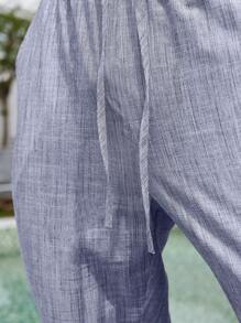 Manfinity RSRT Herren Hose Mit Zugband Und Seitentaschen - Grau - Übersicht 3