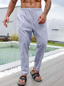 Manfinity RSRT Herren Hose Mit Zugband Und Seitentaschen - Grau - Übersicht 4