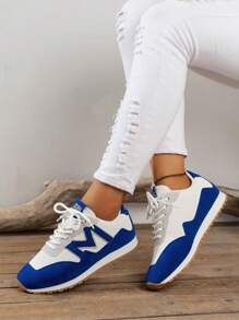 رياضي حذاء رياضي للنساء , لونين رباط امامي حذاء جري