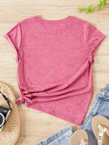 SHEIN LUNE 骷髅頭圖案T恤