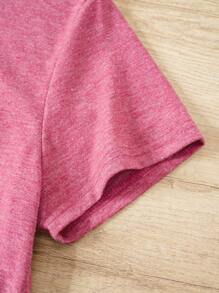 SHEIN LUNE 骷髅頭圖案T恤