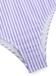 Sọc Eo cao Quần lót Bikini - Màu Lilac Tím - Xem 3