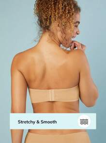 LUVLETTE Strapless Push-Up Underwire T-Shirt Lingerie As Outerwear Bra Basic Half Bra