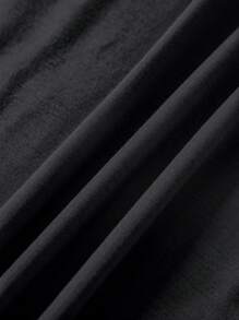 SHEIN LUNE 標語圖案T恤 - 深灰色 - 查看 3