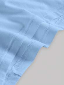 SHEIN MOD Top de tirantes ribete fruncido pecho con fruncido - Celeste - Ver 4