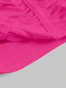 SHEIN MOD Twist Front Ruched Cami Top - Hot Pink - View 3