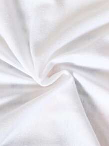 女嬰豹紋和字母圖案連體衣 - 白色 - 查看 4