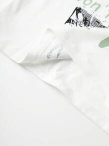 SHEIN Unity Slogan & In Sao Áo thun - trắng - Xem 5