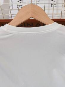 SHEIN Teen Girl Letter Graphic Tee & Sweatpants