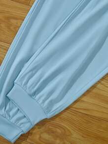 SHEIN Teen Girl Letter Graphic Tee & Sweatpants