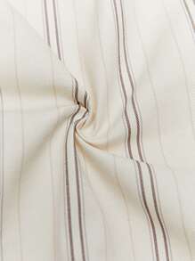 BizChic 棉條紋印花斜口袋半身裙