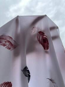 SHEIN VCAY In lông Ren tương phản Cami ngọn - trắng - Xem 7