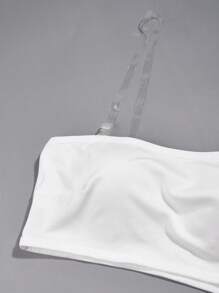 Solid Tube Bralet - White - View 4