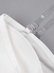 Solid Tube Bralet - White - View 5