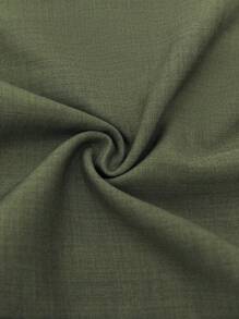 BizChic Bộ đồ nữ 2 món mùa xuân/hè, áo vest xanh lá cây phối cùng quần short rộng, trang phục công sở thường ngày thoải mái cho phái nữ - xanh quân đội - Xem 7