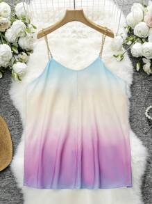 Breezaya Hơn Bóng Chuỗi Dây đeo Cami ngọn - Nhiều màu - Xem 2