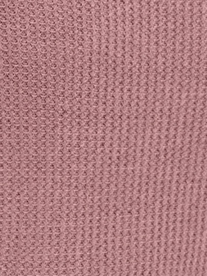 Waffle Knit Button Front Lounge Dress view 6