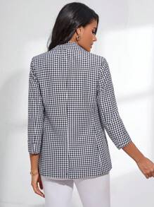 Aveloria 翻領雙排扣格紋西裝外套