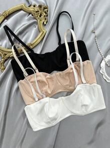 3 piezas Sujetador unicolor con aro - Multicolor - Ver 6