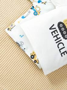 SHEIN 男童可愛休閒汽車圖案上衣兩件套秋冬 - 彩色 - 查看 6